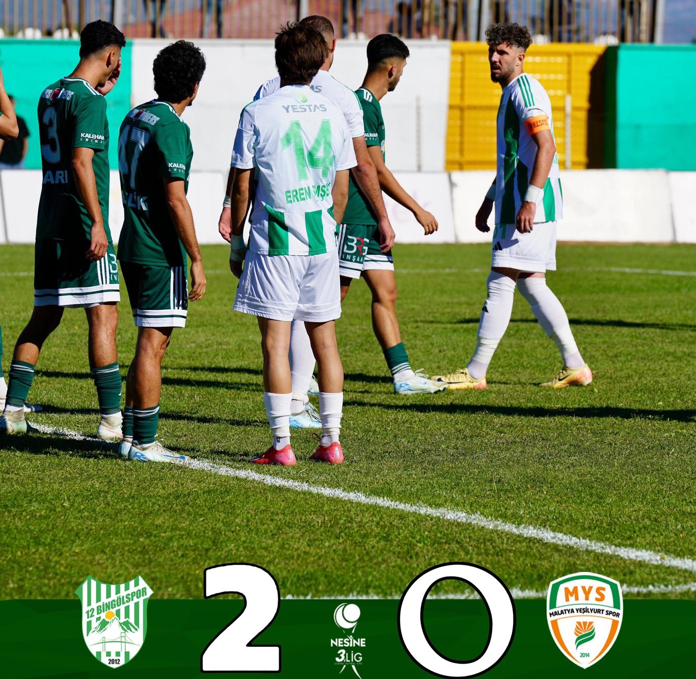 Yeşilyurtspor, Bingöl'den Puansız Dönüyor: 2-0