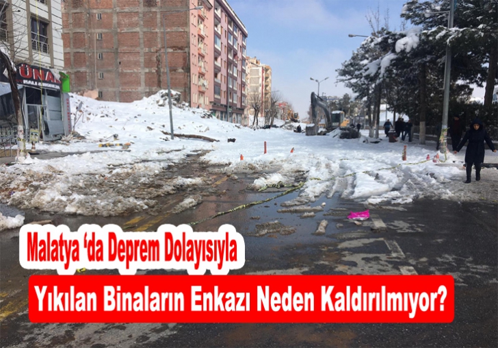 Yollar Kar Yağışından Değil Enkazdan 18 gündür KAPALI