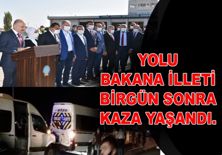 YOLU BAKANA İLLETİ BİRGÜN SONRA KAZA YAŞANDI.