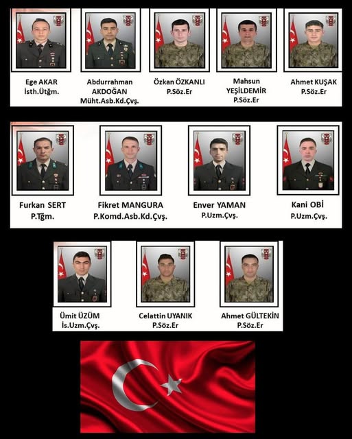 Şehit Olan Asker Sayısı 12'ye Yükseldi!